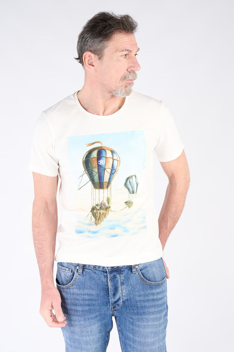 Men's Balloon Print T-Shirt man Barone firenze - 2
