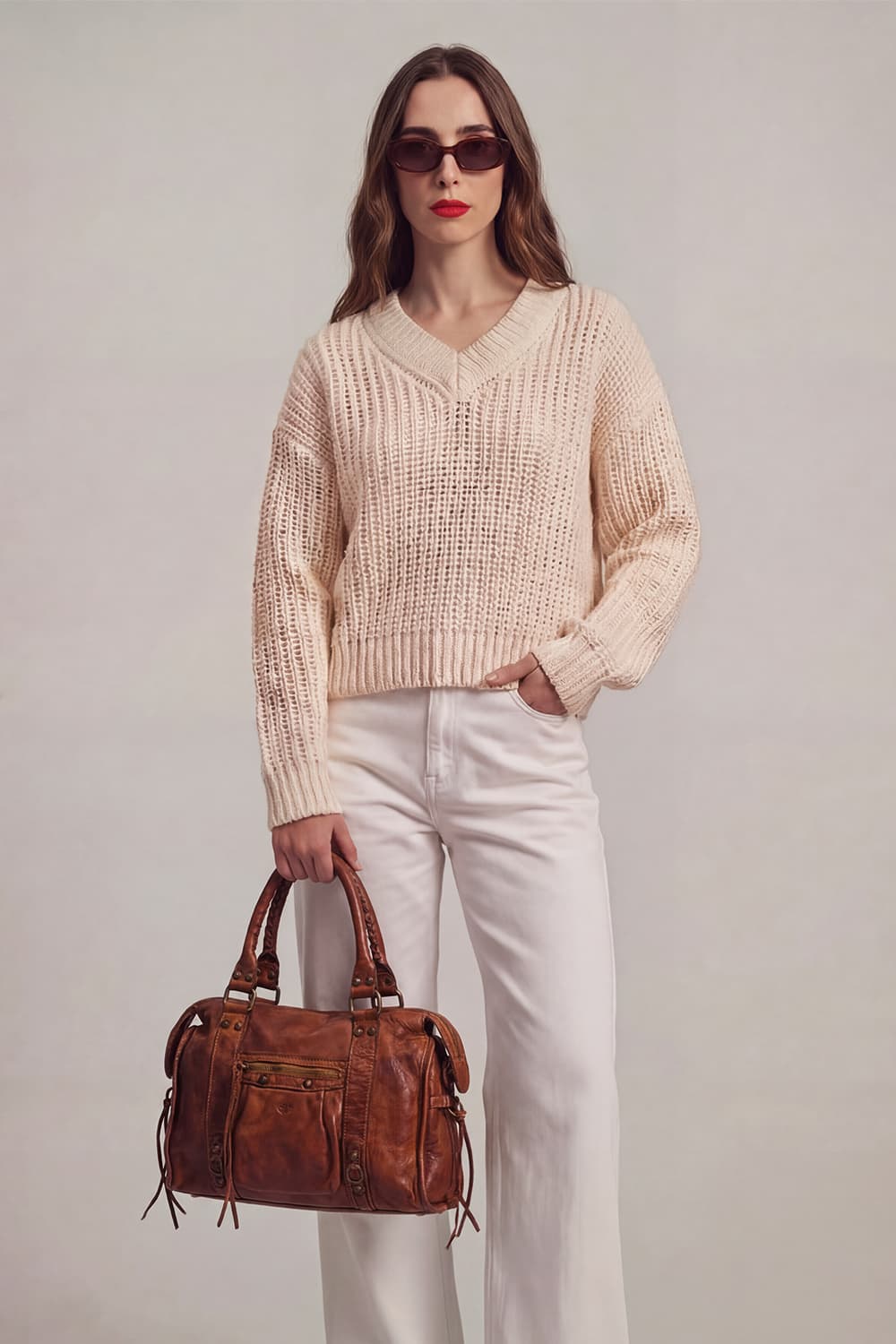 Verona Tan Leather woman Barone firenze - 2