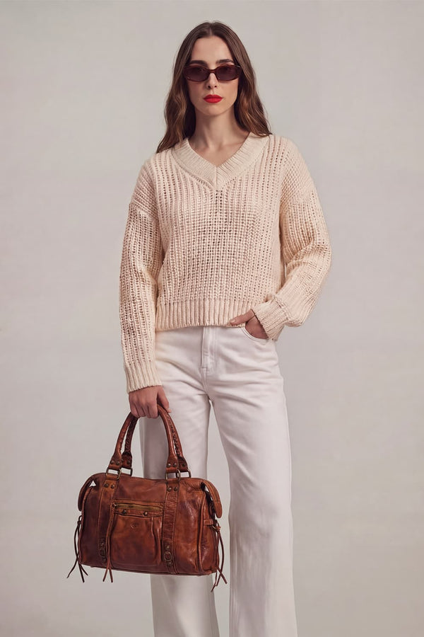 Verona Tan Leather woman Barone firenze