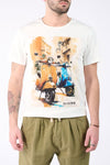 T-Shirt Man Print Vespa man Barone firenze - 1