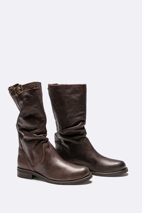 Volterra Boots in Dark Brown woman Barone firenze