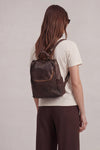Arezzo Dark Brown Backpack unisex Barone firenze - 4