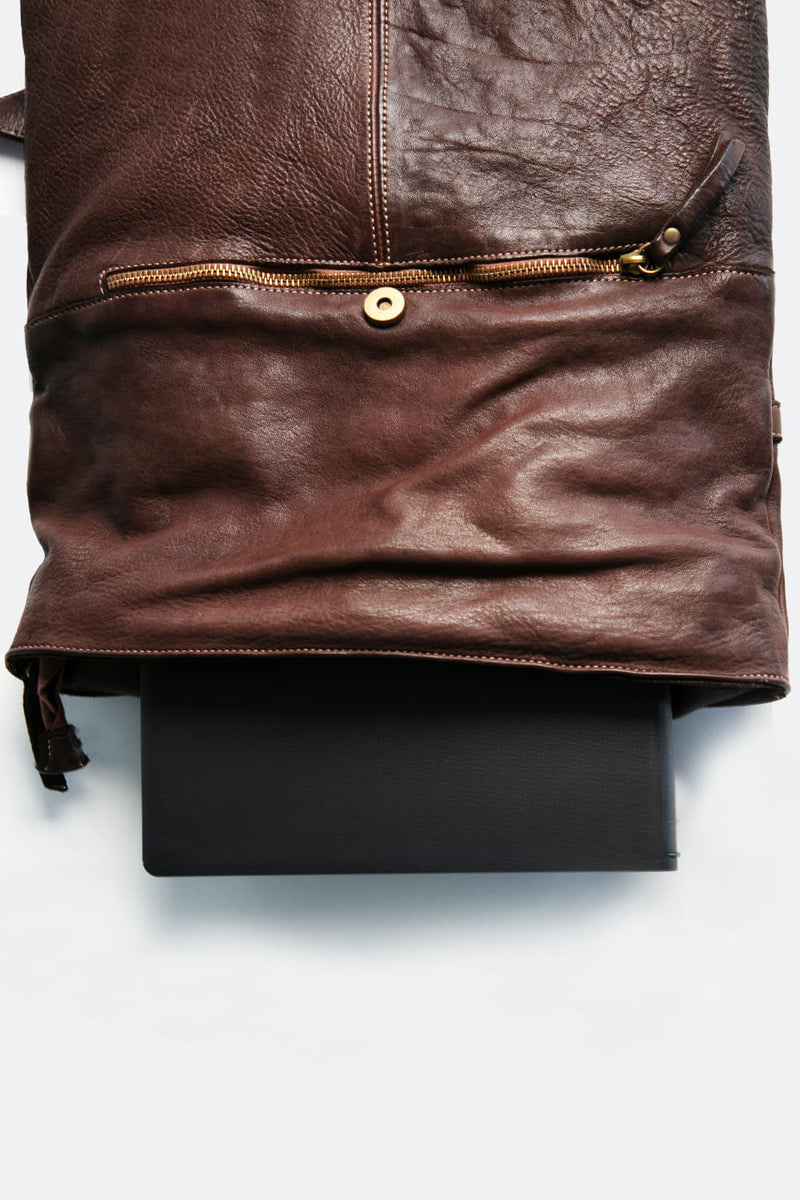 Grosseto Dark Brown Backpack unisex Barone firenze - 4