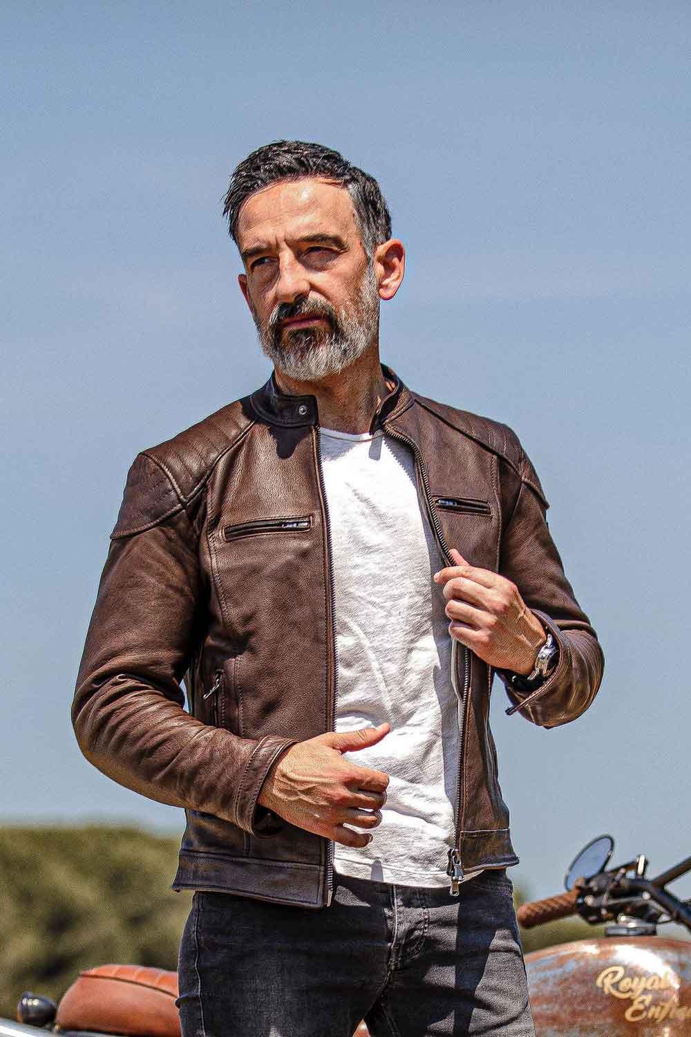 Elton Gold Bike Dark Brown man Barone firenze - 2