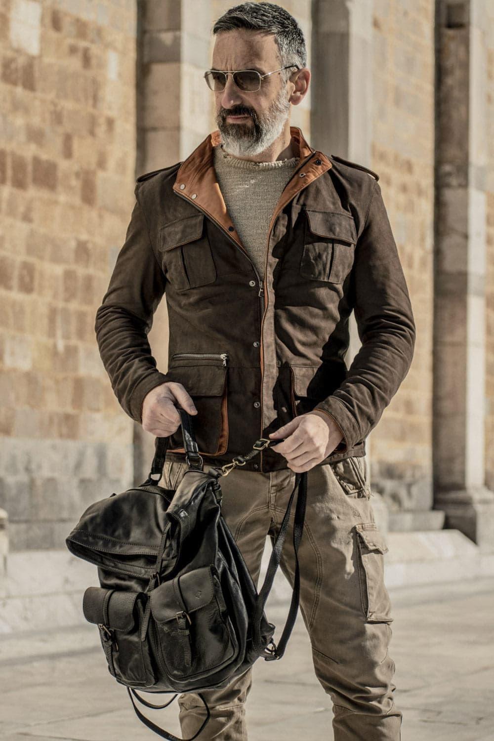 Francesco Oiled Saharan Dark Brown man Barone firenze - 11