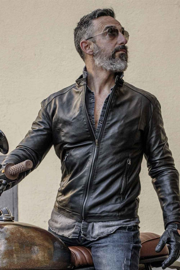 Massi Black Jacket man Barone firenze