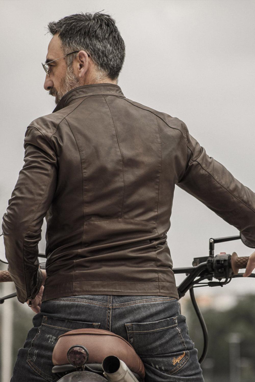 Massi Dark Brown Jacket  man Barone firenze - 12