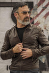 Massi Dark Brown Jacket  man Barone firenze - 8