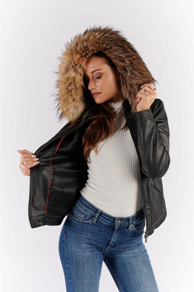 Sofia with Fur Hood woman Barone firenze - 2