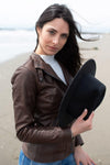 Sofia Dark Brown woman Barone firenze - 3