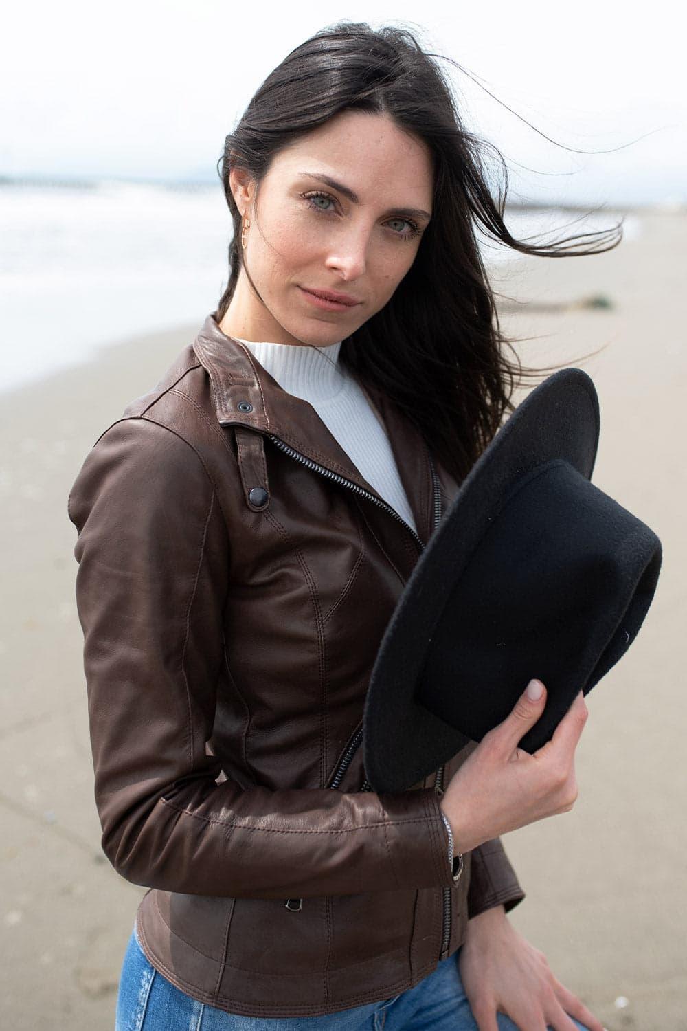 Sofia Dark Brown woman Barone firenze - 3